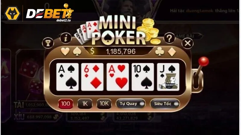 mini poker 2 Hệ thống thang điểm poker đánh giá bộ bài của bạn